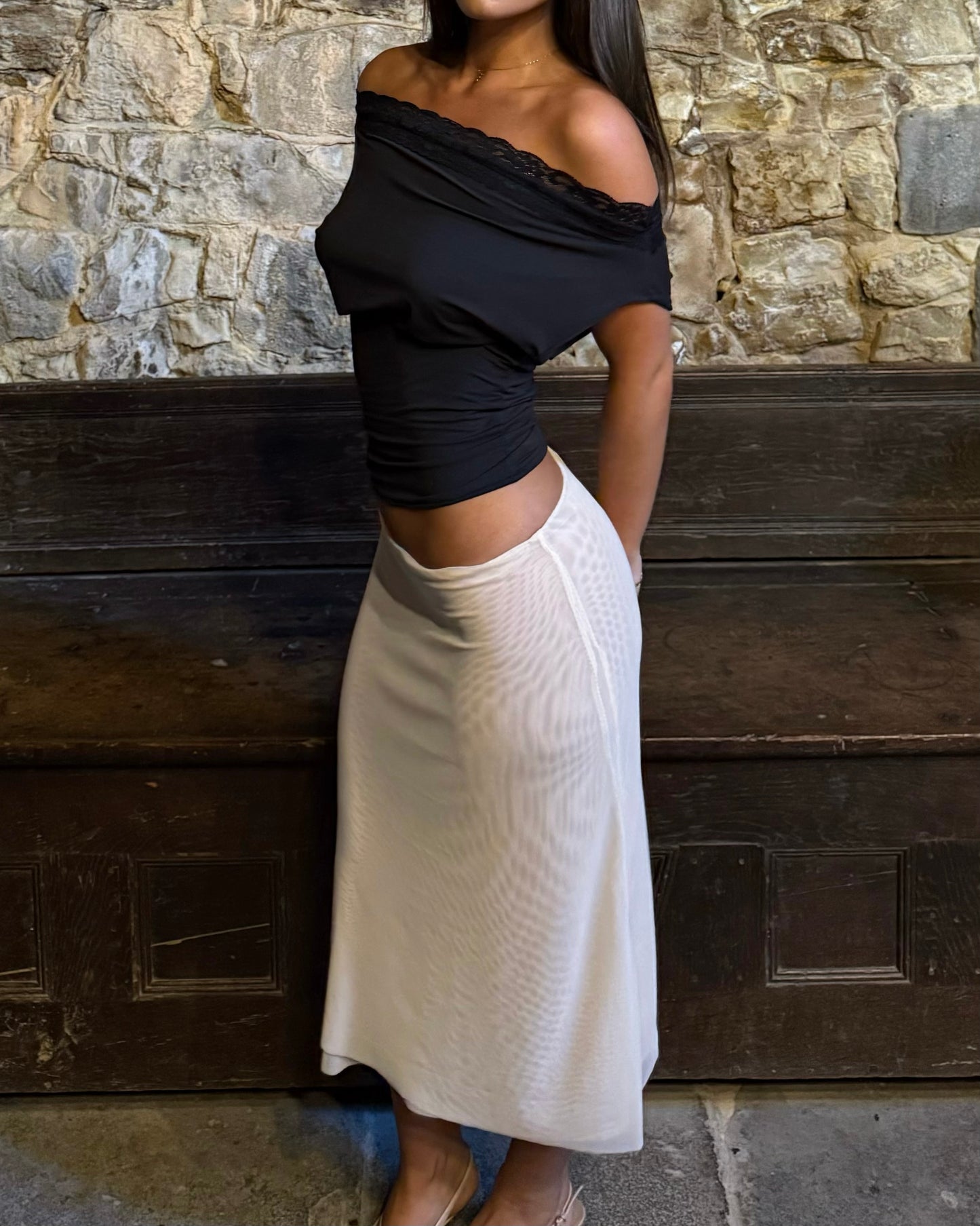 Lola Lace Asymmetric Top